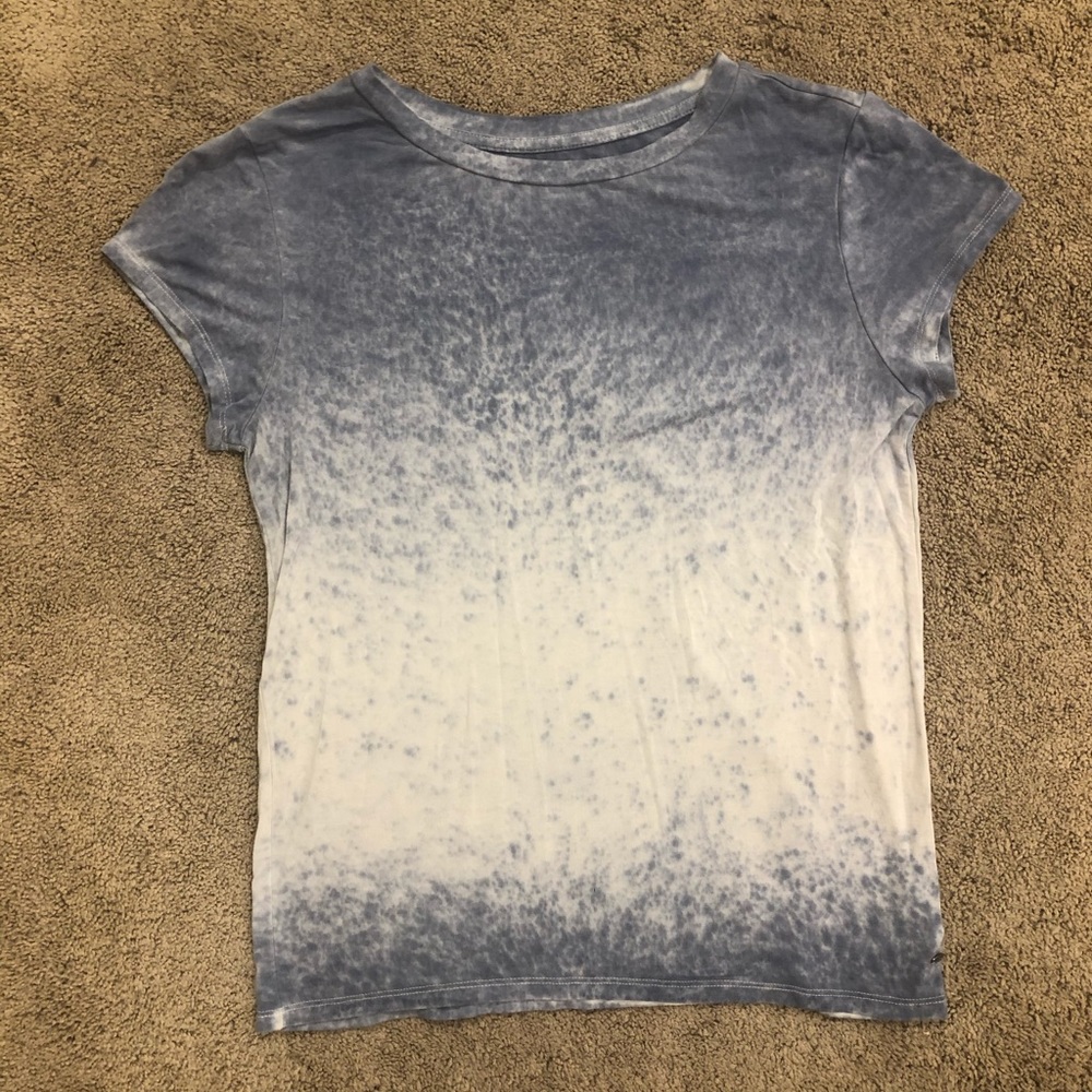 American Eagle Soft and Sexy Blue and White Tee